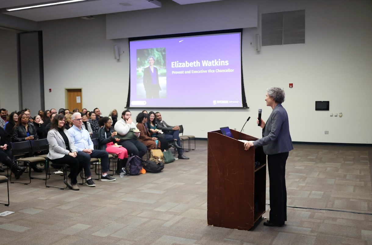 Elizabeth Watkins speaking at SA event