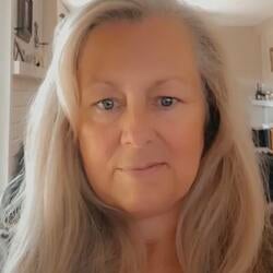 This image features a portrait image of Sonya Potter, a blonde woman 