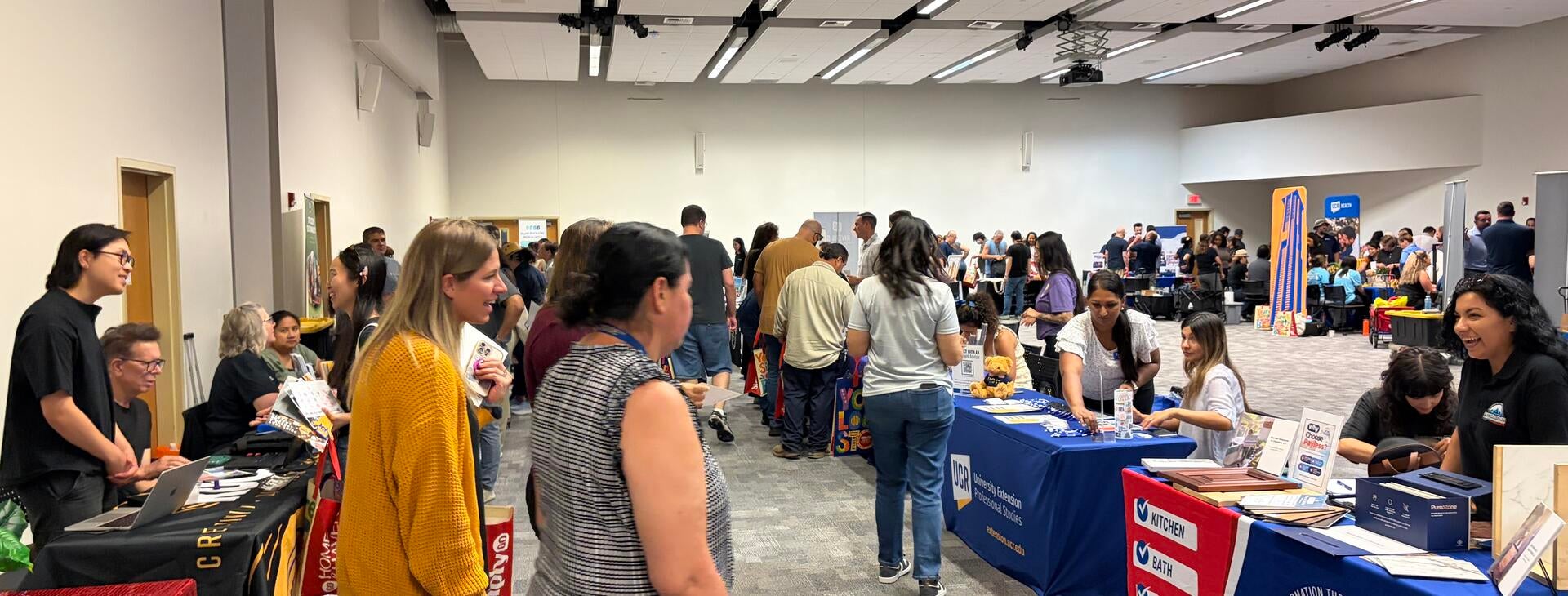 Community Partner Fair 2026 vendor booths.
